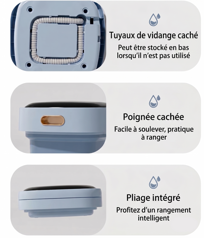 Mini Machine à laver Pliable Portable - lave et sèche